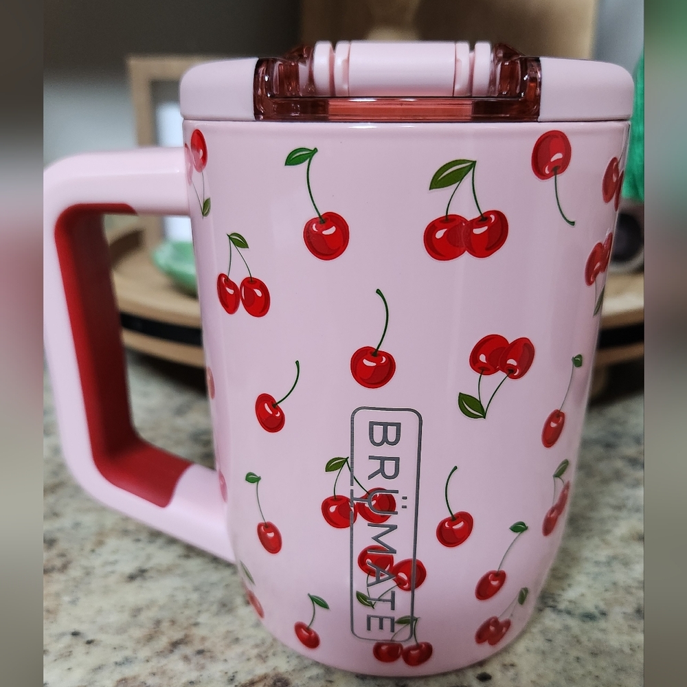 Brumate LIMITED EDITION "CHERRIES" 15oz Muv - Picture 1 of 5